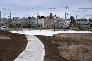 Obras en plaza Ciudad de Azul y Rufino T.Domínguez Obras en plaza Ciudad de Azul y Rufino T.Domínguez