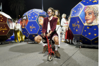 Desfile inaugural del Carnaval en las Canteras del Parque Rodó