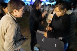 Actividad de educación ambiental en escenario popular