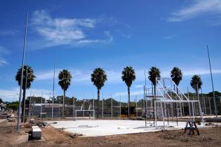 Avance de obras en el Parque Multi-Deportivo Débora Céspedes