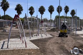 Avance de obras en el Parque Multi-Deportivo Débora Céspedes