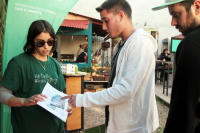 En Feria Camino Verde stand municipal educación reciclaje