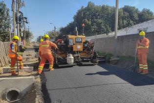 Asfaltado en barrio Maracaná Norte en el marco del Plan ABC