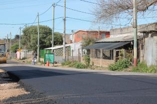 Trabajos de asfaltado en el barrio Los Sueños Trabajos de asfaltado en el barrio Los Sueños