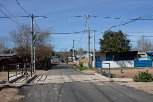 Trabajos de asfaltado en el barrio Los Sueños