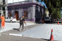 Pintura de calle para desfile de LLamadas 2019