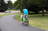 Recorrida por ciclovía de la calle Ricaldoni