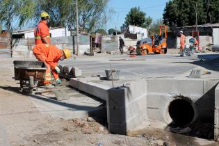 Obras en el barrio Marconi