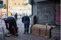 Cambios en el mobiliario urbano del Centro