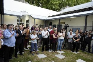 Inauguración del nuevo local de la Biblioteca María Vittori, en Inauguración del nuevo local de la Biblioteca María Vittori, en el barrio Peñarol