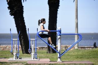 Deportes en la Rambla de Montevideo