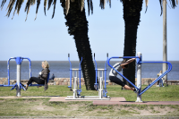 Deportes en la Rambla de Montevideo
