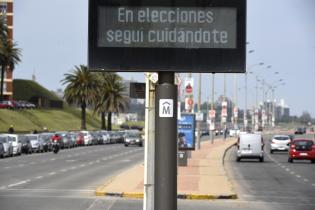 Reloj informativo Intendencia de Montevideo