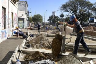 Obras en Plaza Larocca Obras en Plaza Larocca