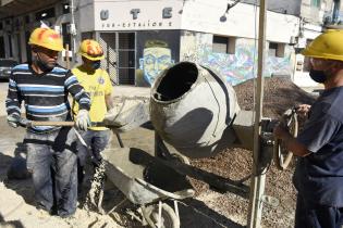 Obras en Plaza Larocca Obras en Plaza Larocca