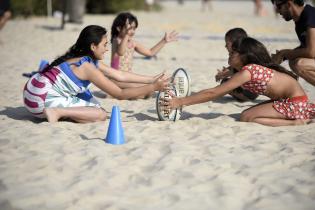 Actividades deportivas en la Playa Malvin