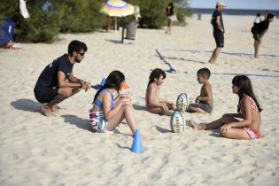 Actividades deportivas en la Playa Malvin