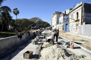 Obras en Plaza Larocca Obras en Plaza Larocca