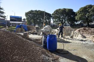 Obras en Plaza Larocca Obras en Plaza Larocca