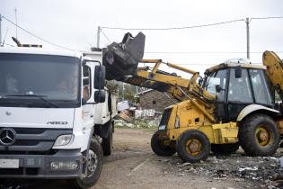 Limpieza en el barrio Aquiles Lanza