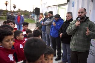 Inauguración de Salí jugando en club Ciclón