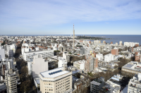 Vista aérea de Montevideo  