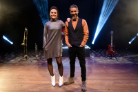 Noelia Campo y Carlos Dopico en el Montevideo Rock 2020