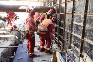 Recorrida por obras del túnel de Avenida Italia 