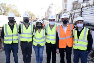 Recorrida por obras del túnel de Avenida Italia 