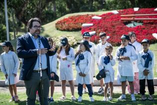 Inauguración del reloj de flores del parque Rivera,  8 de Noviembre de 2024