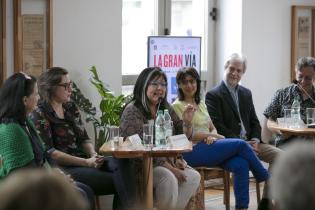 Desayuno con la prensa con motivo del estreno de la ópera La Gran Vía