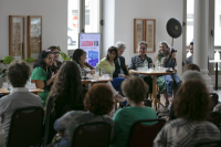 Desayuno con la prensa con motivo del estreno de la ópera La Gran Vía