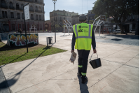  Trabajos de mantenimiento en Plaza de Deportes Nº1 en el marco del Programa ABC Oportunidad Trabajo