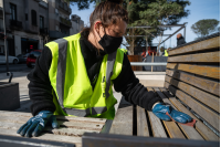  Trabajos de mantenimiento en Plaza de Deportes Nº1 en el marco del Programa ABC Oportunidad Trabajo