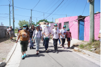 Recorrida por barrio Las Cabañitas en el marco del Plan ABC