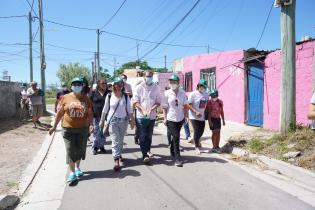 Recorrida por barrio Las Cabañitas en el marco del Plan ABC