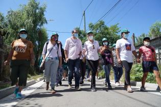 Recorrida por barrio Las Cabañitas en el marco del Plan ABC