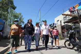 Recorrida por barrio Las Cabañitas en el marco del Plan ABC