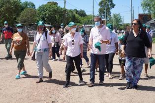 Recorrida por barrio Las Cabañitas en el marco del Plan ABC