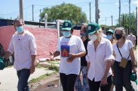 Recorrida por barrio Las Cabañitas en el marco del Plan ABC