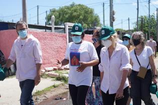 Recorrida por barrio Las Cabañitas en el marco del Plan ABC