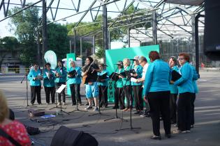 Cierre de actividades de la Secretaría de las Personas Mayores en plaza Las Pioneras 