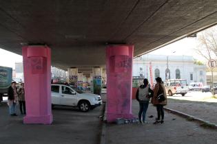 Comienzo de intervención artística en el Viaducto de Paso Molino