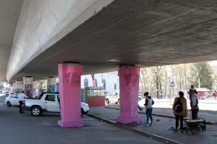 Comienzo de intervención artística en el Viaducto de Paso Molino