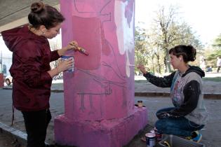 Comienzo de intervención artística en el Viaducto de Paso Molino