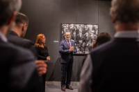 Inauguración de exposición,  Gardel, socio de honor del Barça