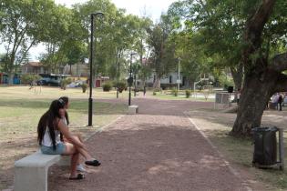 Inauguración de obras en Plaza Lázaro Gadea