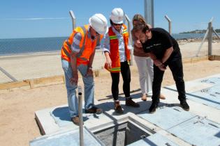 Inauguración de obras de saneamiento en playa Santa Catalina