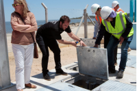 Inauguración de obras de saneamiento en playa Santa Catalina