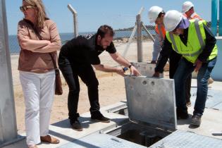 Inauguración de obras de saneamiento en playa Santa Catalina